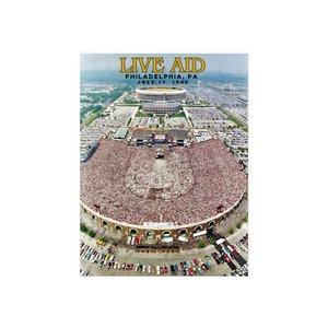 Live Aid Fine Art Poster Vintage Concert Decor Music Memorabilia - Picture 1 of 4