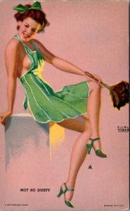 PINUP MUTOSCOPIO - "NO TAN POLVORIENTO" - MORAN - HG - TARJETA ARCADE VINTAGE - Imagen 1 de 2