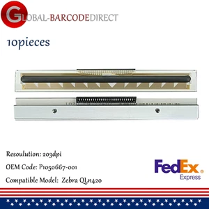 10x 203dpi Printhead for Zebra QLn420 Mobile Printer P1050667-001 - Picture 1 of 6