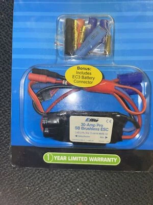 E-flite 30-Amp Pro Brushless ESC with Switch Mode BEC • - Image 1 of 2