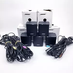 Bose Virtually Invisible Series ii Satellite Speakers w/ 4 Surround Sound Cables - Picture 1 of 16