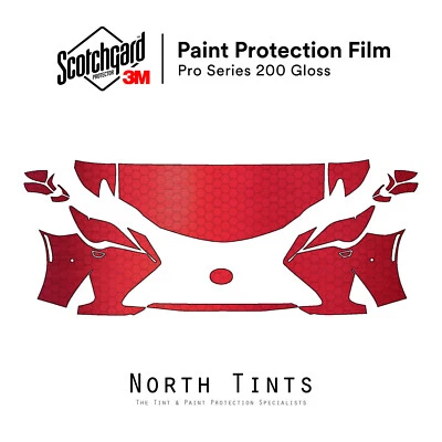 Lexus RC 2019-2025 3M PRO серии предварительно нарезанная защитная пленка прозрачный бюстгальтер комплект PPF - Изображение 1 из 4