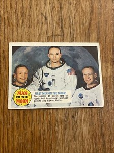 1969 Topps Man on the Moon #55B First Men On The Moon! VG/EX No Creases