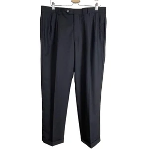 Brooks Brothers Gray Saxxon Madison Men's size 37 Wool Pleated Front Pants - Picture 1 of 8