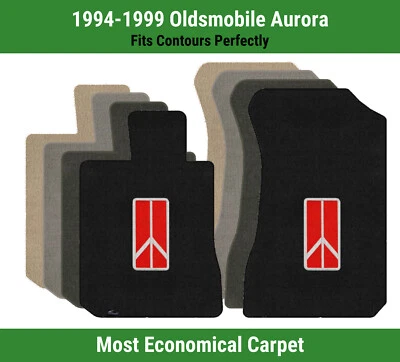 Alfombrillas delanteras Lloyd Velourtex para Oldsmobile Aurora '94-99 con emblema Oldsmobile rojo Foto 1 de 4
