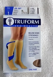 Truform for Men/Women Below the Knee  20 - 30 mmHg Compression Stockings - Large - Picture 1 of 3