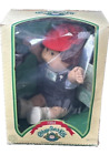 VINTAGE 1984 CABBAGE PATCH KIDS DOLL WITH RED HAT + BROWN HAIR, 3900!