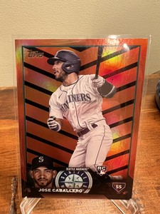 2023 Topps Update Jose Caballero US183 Rookie Orange & Black Halloween Brewers 