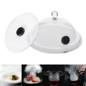 12cm+16cm Portable Smoking Gun Cloche Lid Dome Food Cover Smoke Infusion Bowls - Picture 1 of 12