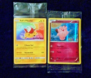 Lote de Tarjetas Pokémon Selladas de Ash's Pikachu Sm108 Película Promoción Toys R Us Holo Clefairy - Imagen 1 de 4