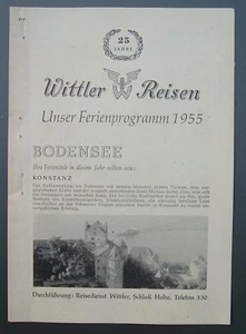 Wittler-Reisedienst - Urlaubsreisen mit Omnibus * 1955 / 80 - Bild 1 von 2