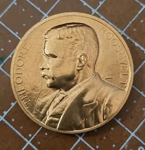 TOKEN-MEDAL-THEODORE ROOSEVELT. (MT.#0589) - Picture 1 of 2