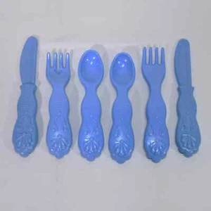 Vintage Little Tikes Elegant Victorian Tea Silverware Forks Knives Spoons 0122! - Picture 1 of 4