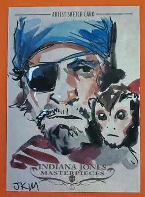 2008 sketch card art MONKEY MAN topps masterpieces JAKE MYLER ark raiders SNUFF - Image 1 of 4