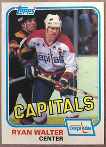 1981-82 Topps "Set Break" #E122 Ryan Walter Washington Capitals - Picture 1 of 1