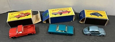 Juego de 3 Lesney Matchbox Series Lincoln Continental, Jeep Gladiator, Volkswagen Foto 1 de 4