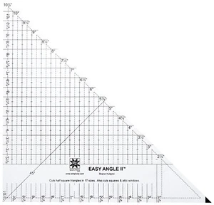 Half Square Triangle 10 1/2" Ruler by EZ Quilting #882670147A - Imagen 1 de 2