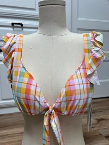 Top de bikini de natación Bleu Rod Beattie talla 6 correa con múltiples volantes precio de venta sugerido por el fabricante 85 USD - Imagen 1 de 8