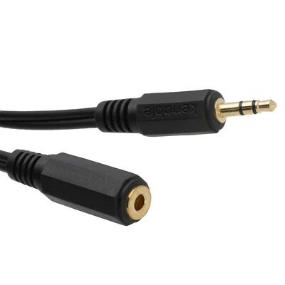 1.5  3.5mm EXTENSION Jack Headphone GOLD Cable Stereo LEAD - Image 1 of 4