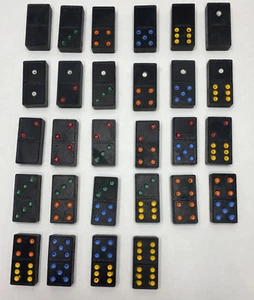 28 dominó de madera vintage Halsam Products 610R Chicago, IL - Imagen 1 de 16