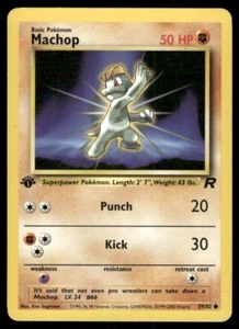 Pokemon Tcg Team Rocket 1st Edition Machop 59/82 NM WOTC - Picture 1 of 2