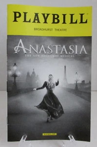 Anastasia Playbill 2017 - reparto original de Broadway (Altomare; Klena; Karimloo) - Imagen 1 de 4