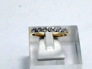 BRILLANT HALBMEMORY RING 375 GELBGOLD 0,50CT SONDERPREIS LUXUS PUR GR:61 T795 - Bild 1 von 4