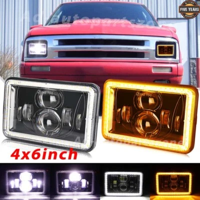 Faros LED Hi/Lo DRL Fit Chevrolet S10 Blazer 1983-1994 LS 4x6" pulgadas 2 piezas Foto 1 de 4