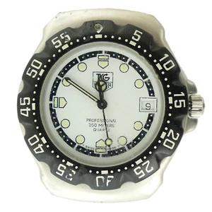 ETIKETT HEUER ORIGINAL FORMULA WEISSES ZIFFERBLATT S.S. QUARTZ UHRENKOPF - TEIL/REPARATUREN - Bild 1 von 6