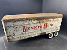 Vintage 1960s Structo Western Auto Semi Truck Trailer Only Pressed Steel