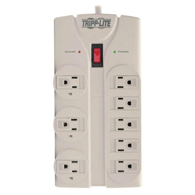 Tripp Lite TLP808 8 Outlet Surge Protector Power Strip 120V w 8FT Cord 1440J - Image 1 of 4