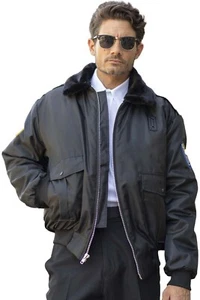 Edwards Garments 3464 Men's Long Sleeve Police Bomber Jacket - Picture 1 of 4