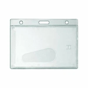 Mattierte starre Ausweishalter, horizontal, 3-3/8 x 2-1/8" Einsatzgröße, 22 Stück - Bild 1 von 4