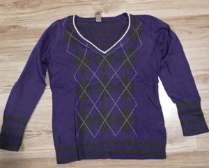 BC Best Connections Feinstrick Pullover grau lila 44 XL Neuwertig - Bild 1 von 2