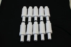10 Stück Lasco CUF-005 1/2" Muffe PVC Reparatur Kupplung weiß - Bild 1 von 8