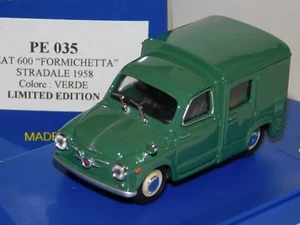 FIAT 600 FORMICHETTA STRADALE 1958 VERDE LIM. Progetto PE035 1:43 - Bild 1 von 1