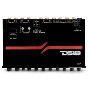 DS18 EQX7 7-Band Equalizer with High Level Input and Auto Turn on - Picture 1 of 6