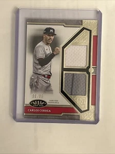 2024 Topps Tier One Carlos Correa Dual Jersey Relic #98/99 Minnesota Twins - Picture 1 of 2