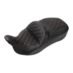 Asiento de pasajero negro para conductor adecuado para Harley Touring Electra Road Glide 2009-2023 - Imagen 1 de 11
