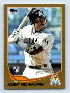 2013 Topps Update Gold Adeiny Hechavarria 1430/2013 Miami Marlins #US32 - Picture 1 of 2