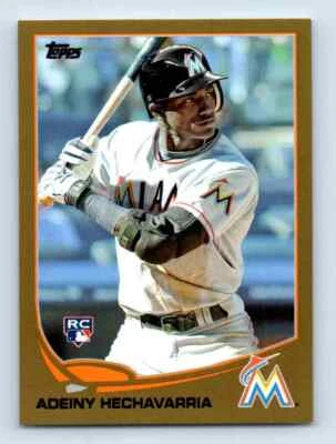 2013 Topps Update Gold Adeiny Hechavarria 1430/2013 Miami Marlins #US32 - Image 1 of 2