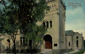 Fort Wayne,IN Baptist Church Allen County Indiana Postcard - Picture 1 of 2
