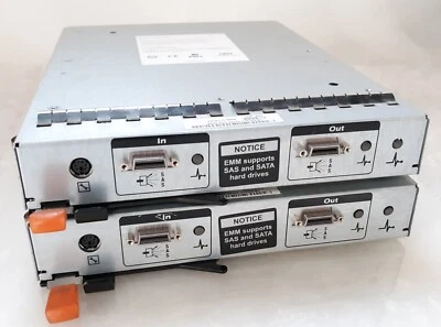 Pair of Dell AMP01-SIM 0JT517 MD1000 EMM SAS/SATA Controller - Image 1 of 4
