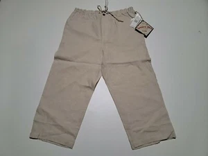 Summer-Ready: JAMAICA BAY Women's Cropped Pants - Size L - Ivory/Cream - New - Picture 1 of 5