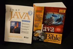 Java Bible by Walsh / Just Java 2 - Paperback By Peter Van Der Linden ( lot 2 ) - Picture 1 of 8