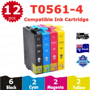 12X Compatible T0561 - T0564 Ink Cartridges For Epson Photo RX430 RX530 RX250 - Picture 1 of 5