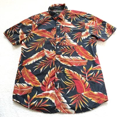 Camisa inglesa de lavandería con botones Hawaiian Island para hombre M Tropical Playa Verano Foto 1 de 4