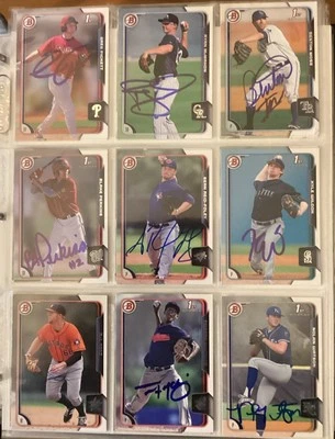 2015 BOWMAN DRAFT SIGNED AUTOGRAPHED ROOKIE CARDS - Image 1 of 2
