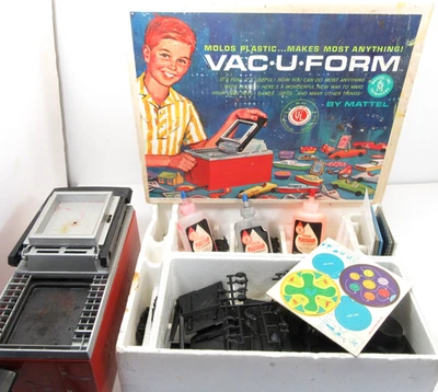 Mattel Vac U Form Plastic Goop Maker 1962 funciona en caja juguete vintage años 60 Foto 1 de 4