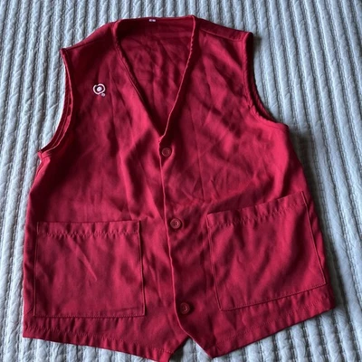Target Store Employee Work Red Vest Uniform Size Sm - Image 1 of 4